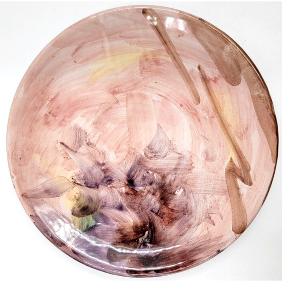 Peasant Village Pottery Hand Painted Cups and Saucers Floral Banana Vintage - Picture 6 of 9